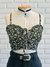 Top Cropped Floral Manu Preto - Good4You - Roupas e acessórios alternativos, urban e trendy