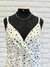 Imagem do Vestido Midi Decote V Branco Poá
