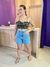 Top Cropped Floral Manu Preto - comprar online