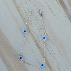 Pulseira Olho Grego Branca
