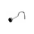 Piercing Nariz Aba Nasal Nostril Colorido Opala Zircônia Aço Cirúrgico - Ganso Shop