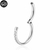 Piercing Argola Titânio Zircônia Cravejada Clicker