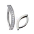 Piercing para Umbigo Clicker Titânio Navel Belly Fileira de Zircônia - comprar online