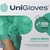 Imagem do LUVA UNIGLOVES PROCEDIMENTO LATEX VERDE LANO-E PREMIUM 100UN