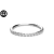 Piercing Argola Titânio Zircônia Cravejada Clicker