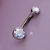 Piercing Umbigo Titânio Com Pedra Colorida na internet