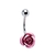 Piercing Aço Cirúrgico Umbigo Decorado Zircônia Cores Flor Sereia - comprar online