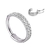 Piercing Argola Clicker Titânio Cravejado Duplo ou Triplo - comprar online