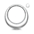 Piercing Argola Clicker Titânio Base Espessa
