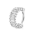 Piercing Argola Titânio Cravejada Zircônia Reta com Textura Frontal - comprar online