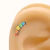 Labret Titânio Cluster 5 Opalas RAINBOW - comprar online