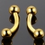 Piercing Barbell Curvo Aço Cirúrgico 1.6mm Dourado - comprar online