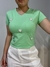 BLUSA CORAÇÕES PÉROLA VERDE P - comprar online