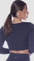 Cropped Manga Longa U.V - Preto - loja online