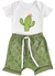 CONJUNTO CACTUS FLOR BODY MANGA CURTA E SHORTS SARUEL NIDO