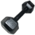 Mancuerna 5kg de fundición de hierro negra hexagonal económica