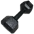 Mancuerna 7kg de fundición de hierro negra hexagonal económica