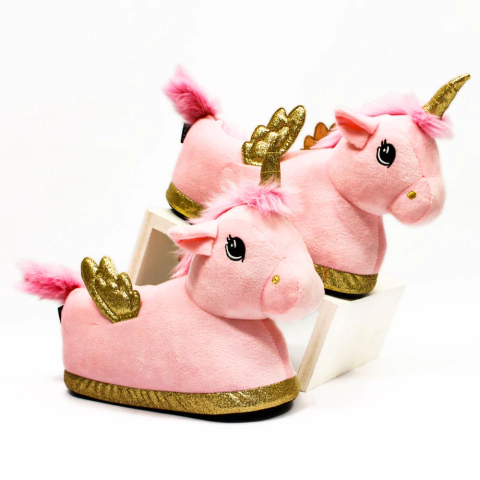 Pantufa Unicórnio Com Asas Zona Criativa
