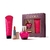 Kit Eudora Kis Me Rosa Marcante Colônia 50ml + Gidratante 100ml + Baton
