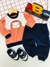 Conjunto Inverno Molecotton Blusa Bordada e Calça Le Bhua