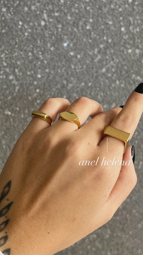 Anel Helena dourado