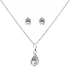 Conjunto Pr Gota zirconia Cristal G na internet