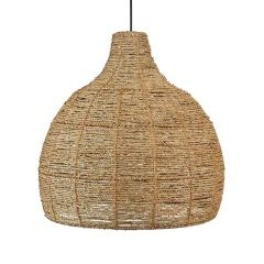 LAMPARA GRETA COLGANTE DE TECHO TEJIDA DE SEAGRASS 40X40 GRASS HOME & DECO MAYORISTA