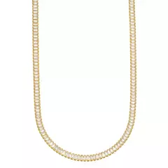 COLAR RIVIERA ZIRCÔNIAS BAGUETE - loja online