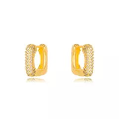 ARGOLA QUADRADA CRAVEJADA - comprar online