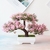 Plantas decorativas artificiais, estilo Bonsai, vasos para ambiente.