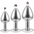 PLUG ANAL DE AÇO INOXIDÁVEL CÔNICO COM CRISTAL ARREDONDADO SEXY IMPORT - comprar online