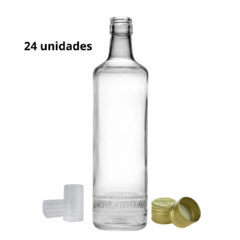 GARRAFA CACHAÇA DO BRASIL - 700 ML + TAMPA E LACRE - 24 UNIDADES