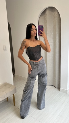 CALÇA CARGO ESTONADA - 4 BOLSOS na internet