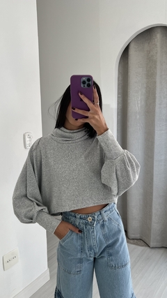 CROPPED LÃNZINHA - CINZA CLARO - comprar online