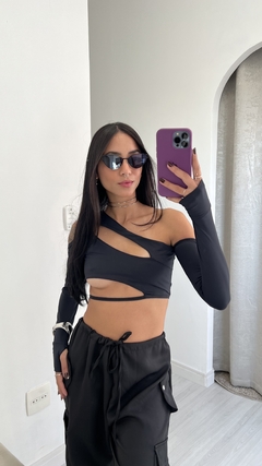 Imagem do CROPPED MILA - PRETO