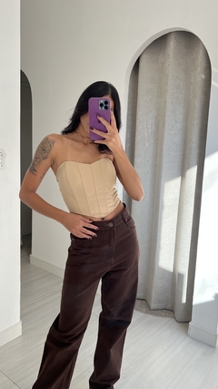 CALÇA WIDE LEG CAFÉ - N A G • S T O R E