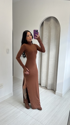 Vestido Anahí - MARROM - comprar online