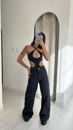 CALÇA CARGO ESTONADA - 4 bolsos - loja online