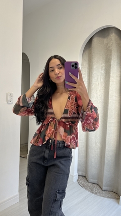 Blusa de tule flora - N A G • S T O R E