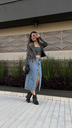 Saia Jeans Mídi - N A G • S T O R E
