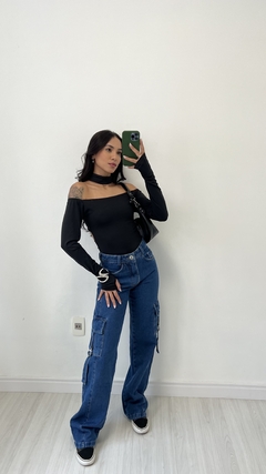 CALÇA CARGO LA - LAVEGEM ESCURA