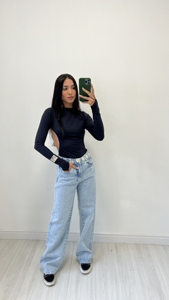 CALÇA PG - WIDE LEG LAVAGEM CLARA na internet