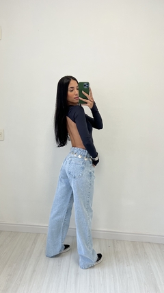 CALÇA PG - WIDE LEG LAVAGEM CLARA