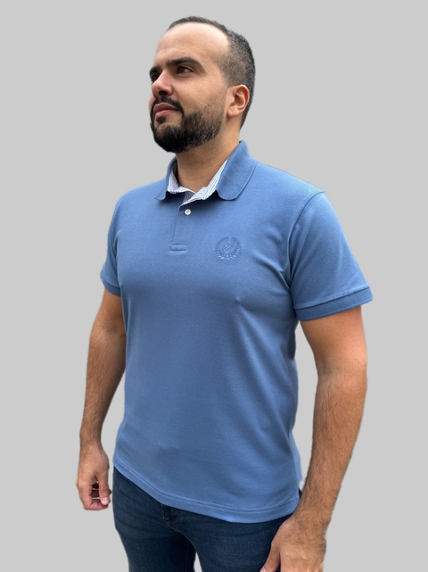 Polo Estivanelli Azul Aço