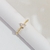 Anel Bolinhas Gota Zircônia Banho Ouro 18k