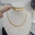 Choker Folhinhas Banho Ouro 18k - loja online