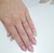 Anel V Banho Ouro 18k