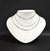 Choker Zircônias Baguete e Malha Luxo Banho Rodio Branco
