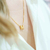 Colar Letra Banho Ouro 18k