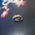 Piercing Fake Cravejado Banho Rodio Branco